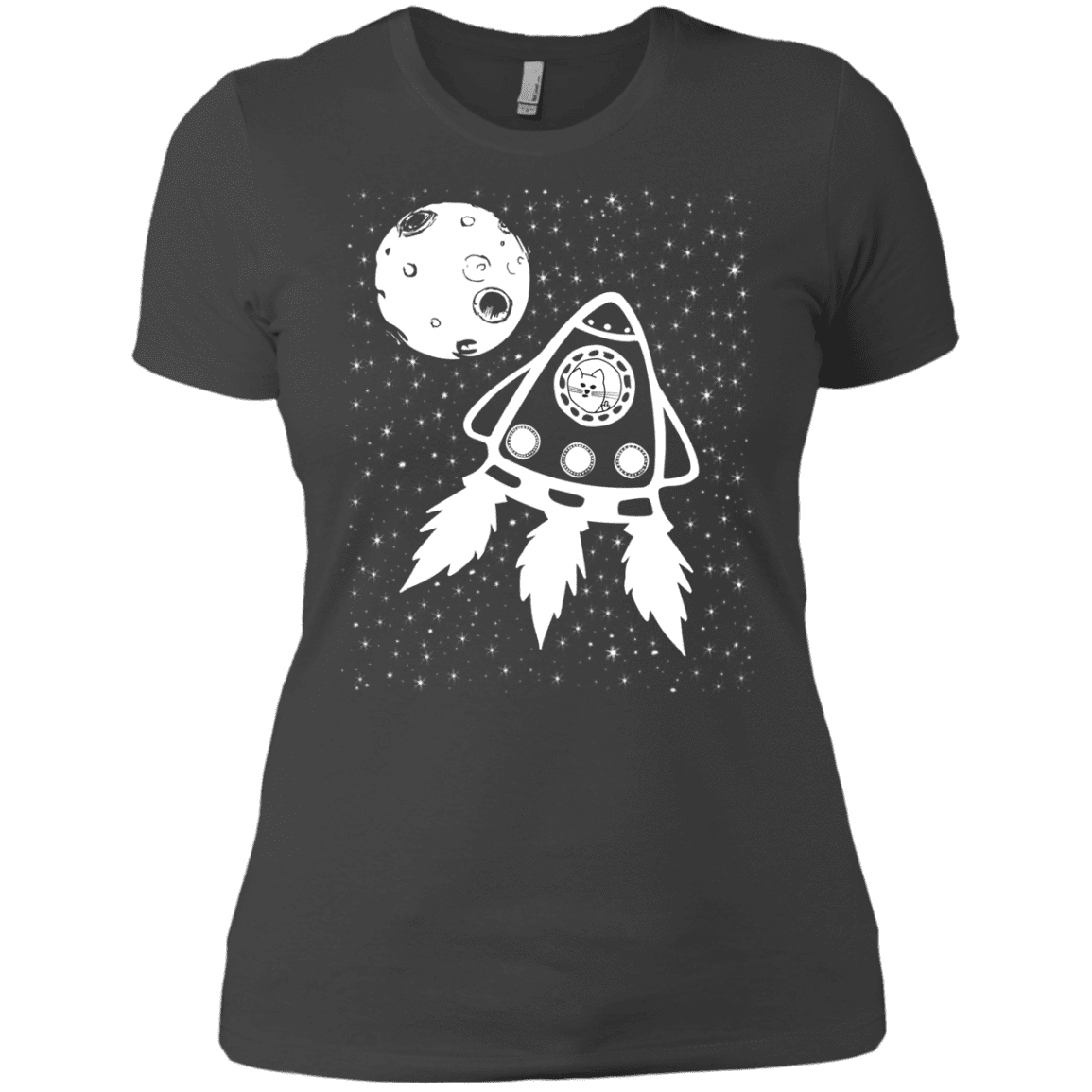 T-Shirts Heavy Metal / X-Small Catstronaut Women's Premium T-Shirt