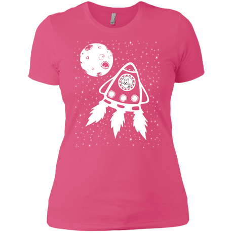 T-Shirts Hot Pink / X-Small Catstronaut Women's Premium T-Shirt