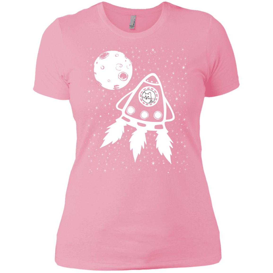 T-Shirts Light Pink / X-Small Catstronaut Women's Premium T-Shirt
