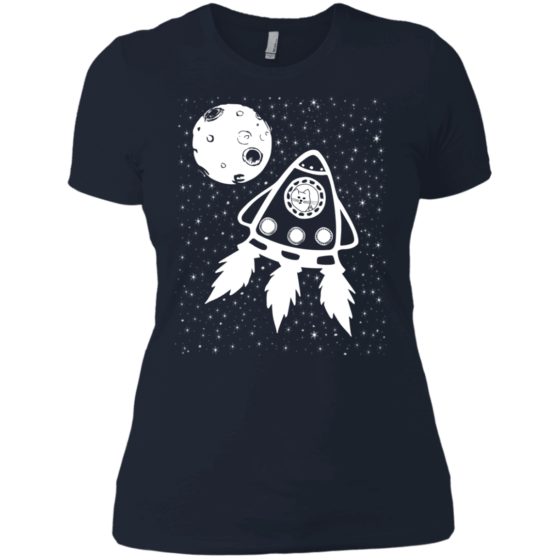 T-Shirts Midnight Navy / X-Small Catstronaut Women's Premium T-Shirt