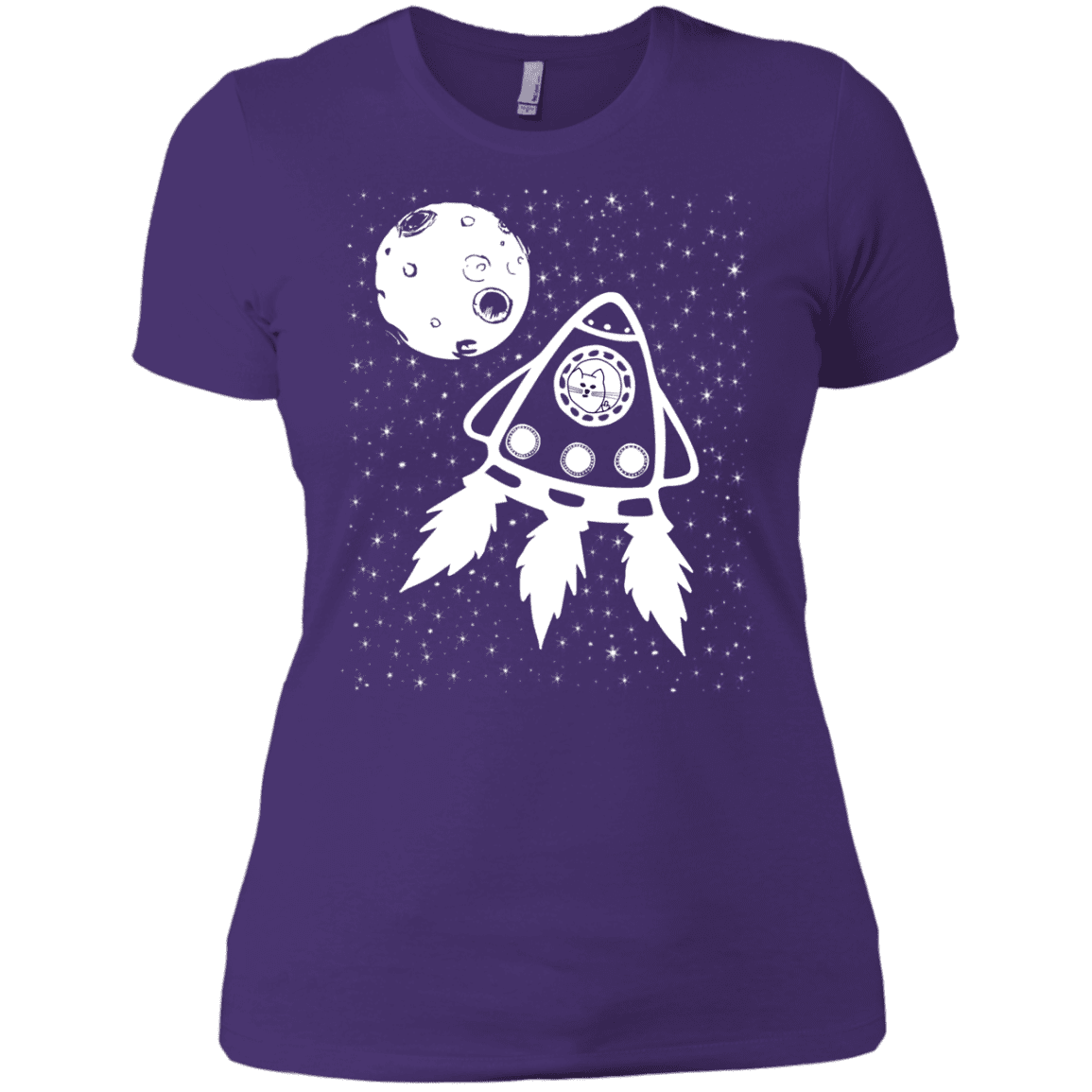 T-Shirts Purple Rush/ / X-Small Catstronaut Women's Premium T-Shirt