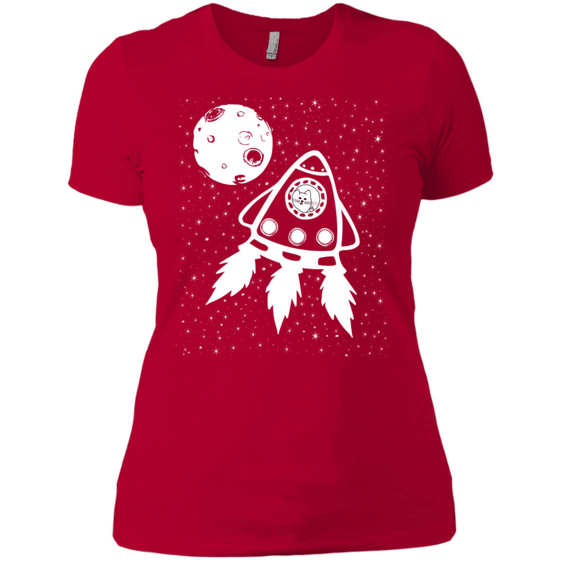 T-Shirts Red / X-Small Catstronaut Women's Premium T-Shirt