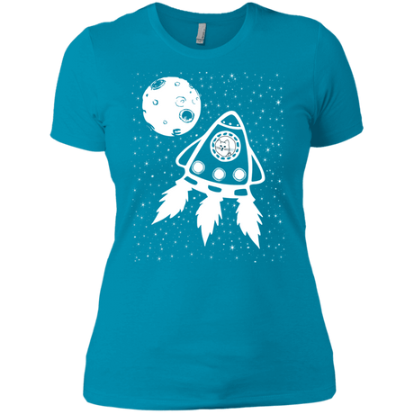 T-Shirts Turquoise / X-Small Catstronaut Women's Premium T-Shirt