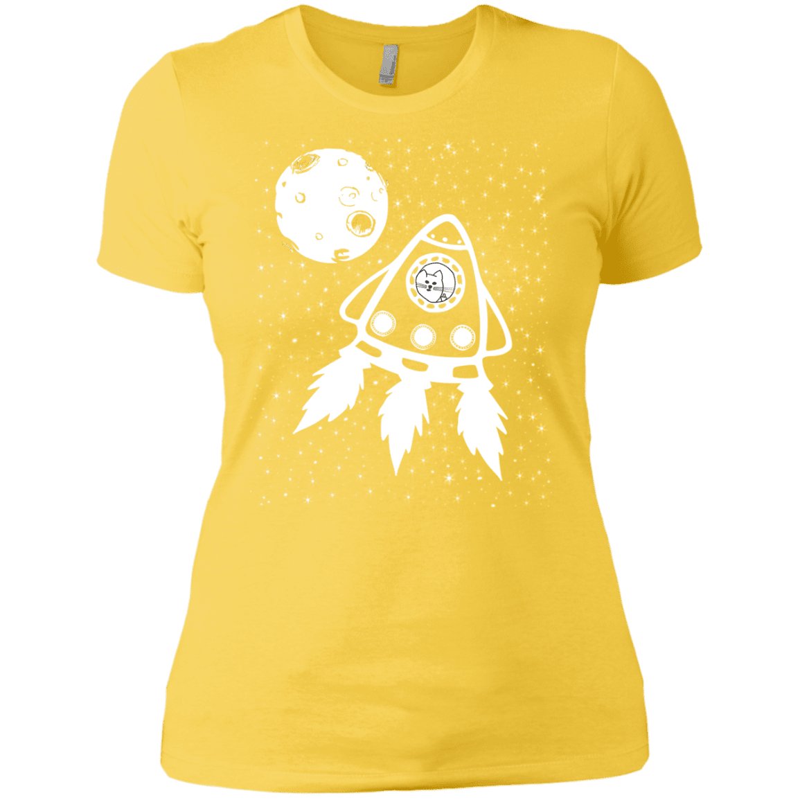 T-Shirts Vibrant Yellow / X-Small Catstronaut Women's Premium T-Shirt