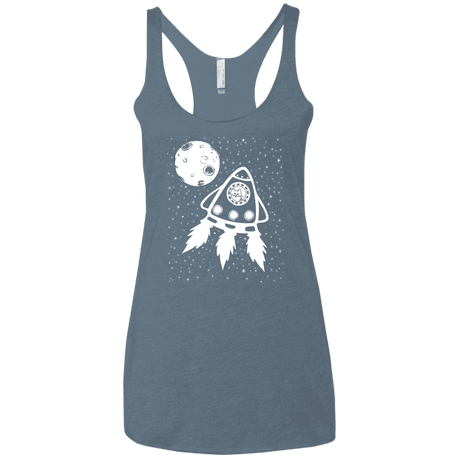 T-Shirts Indigo / X-Small Catstronaut Women's Triblend Racerback Tank