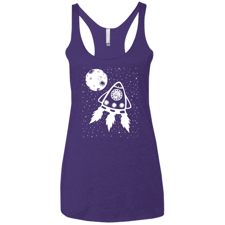 T-Shirts Purple Rush / X-Small Catstronaut Women's Triblend Racerback Tank