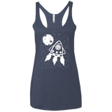 T-Shirts Vintage Navy / X-Small Catstronaut Women's Triblend Racerback Tank