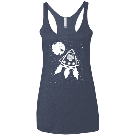 T-Shirts Vintage Navy / X-Small Catstronaut Women's Triblend Racerback Tank