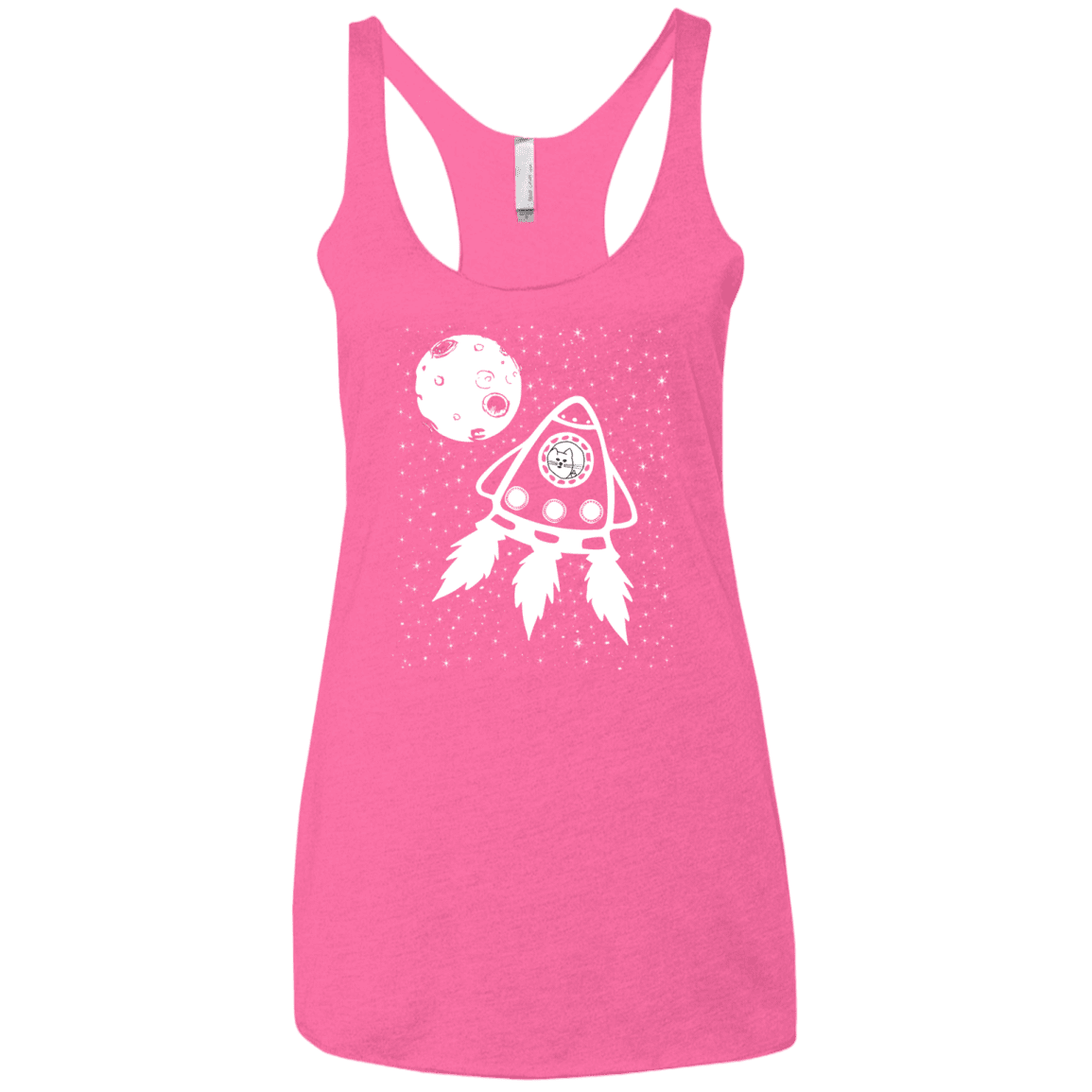 T-Shirts Vintage Pink / X-Small Catstronaut Women's Triblend Racerback Tank
