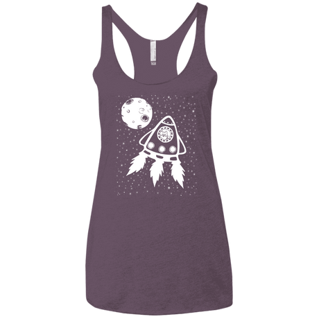 T-Shirts Vintage Purple / X-Small Catstronaut Women's Triblend Racerback Tank