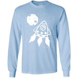 T-Shirts Light Blue / YS Catstronaut Youth Long Sleeve T-Shirt