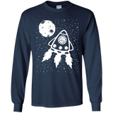 T-Shirts Navy / YS Catstronaut Youth Long Sleeve T-Shirt