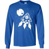 T-Shirts Royal / YS Catstronaut Youth Long Sleeve T-Shirt