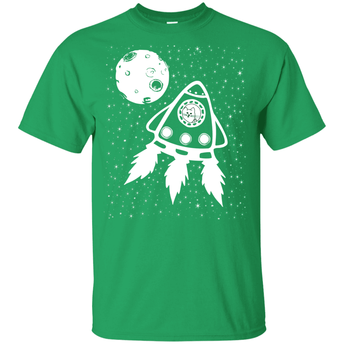 T-Shirts Irish Green / YXS Catstronaut Youth T-Shirt