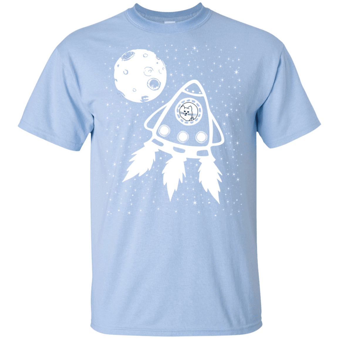 T-Shirts Light Blue / YXS Catstronaut Youth T-Shirt