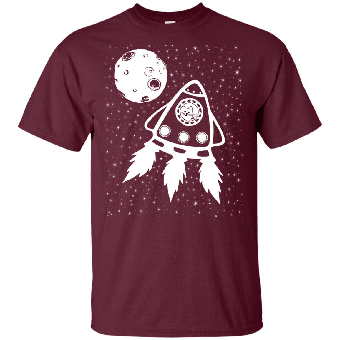 T-Shirts Maroon / YXS Catstronaut Youth T-Shirt