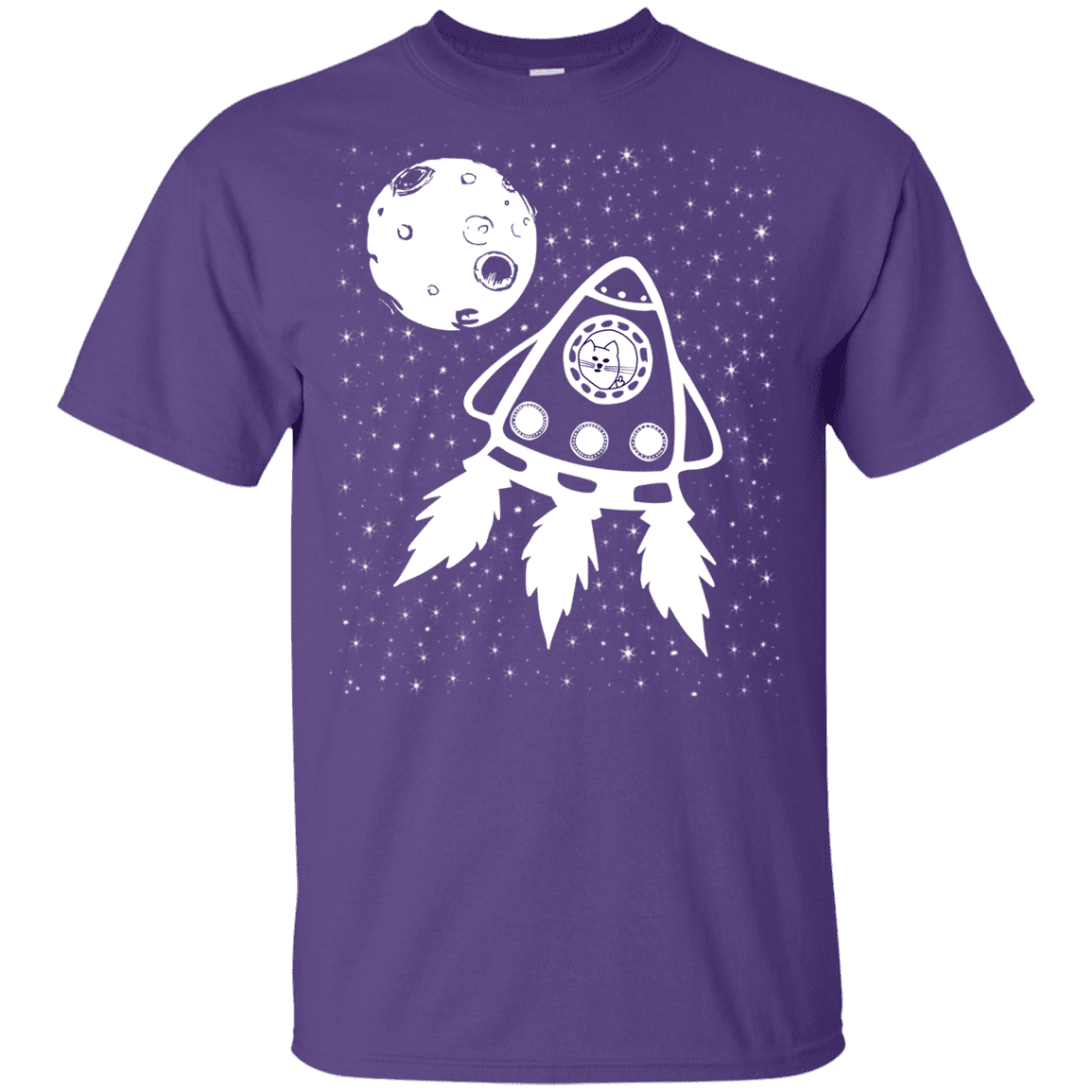 T-Shirts Purple / YXS Catstronaut Youth T-Shirt