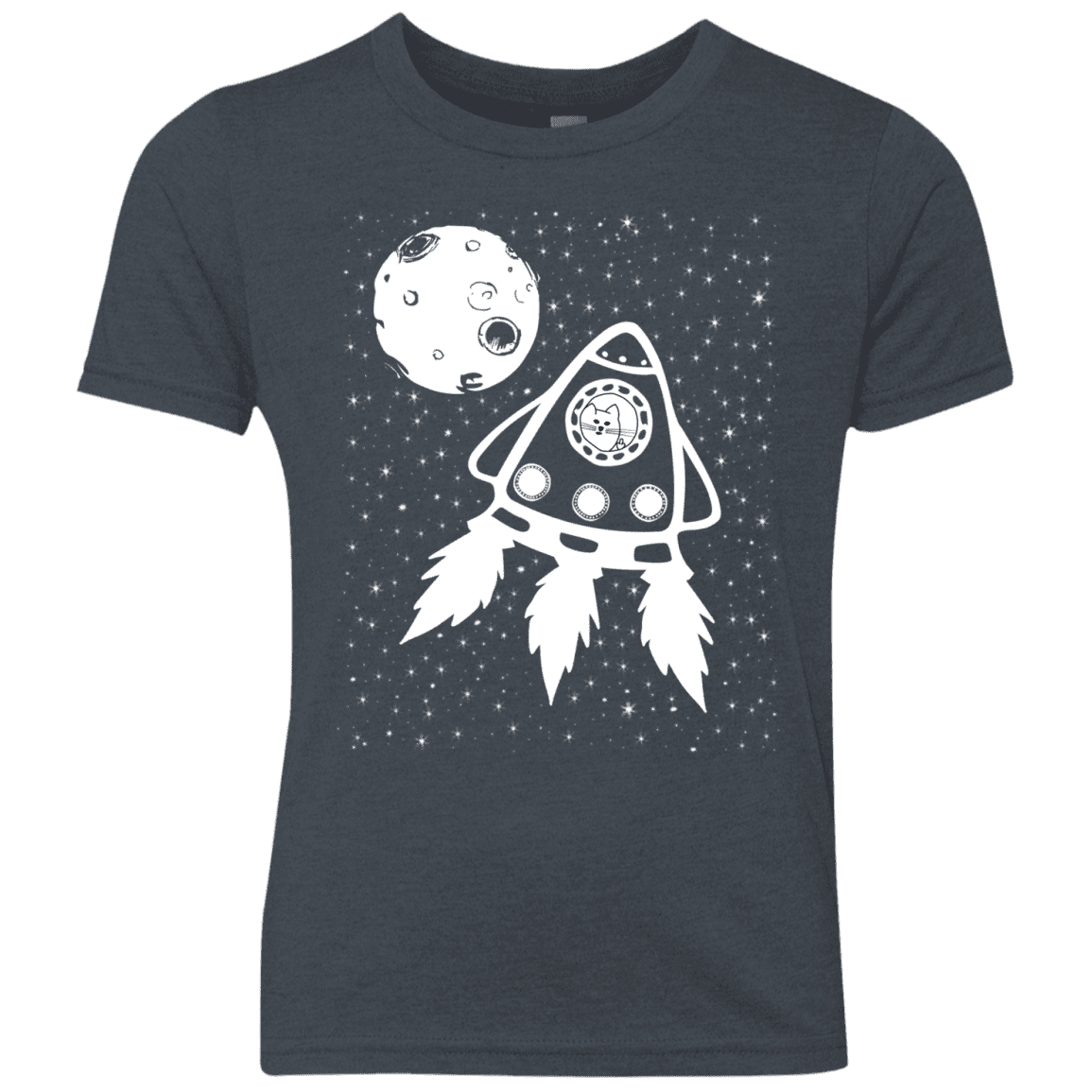 T-Shirts Vintage Navy / YXS Catstronaut Youth Triblend T-Shirt