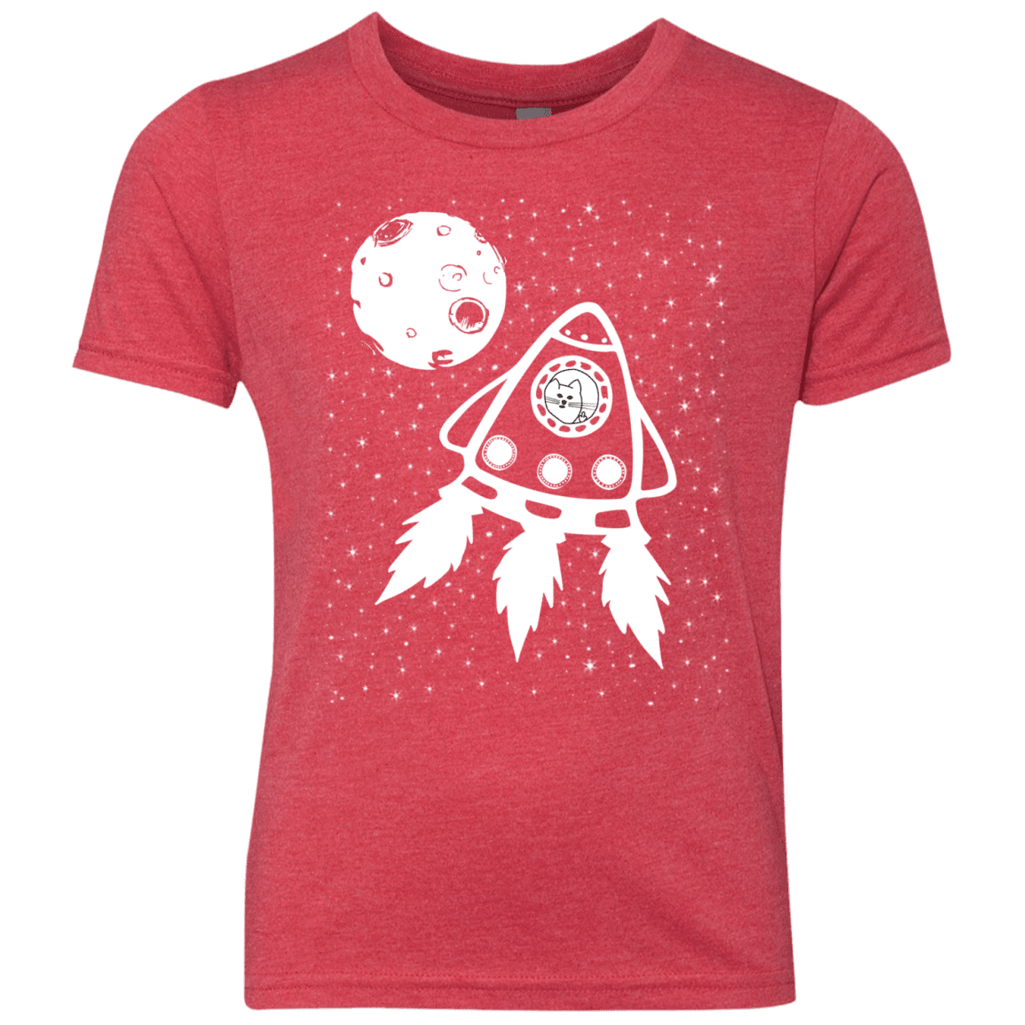 T-Shirts Vintage Red / YXS Catstronaut Youth Triblend T-Shirt