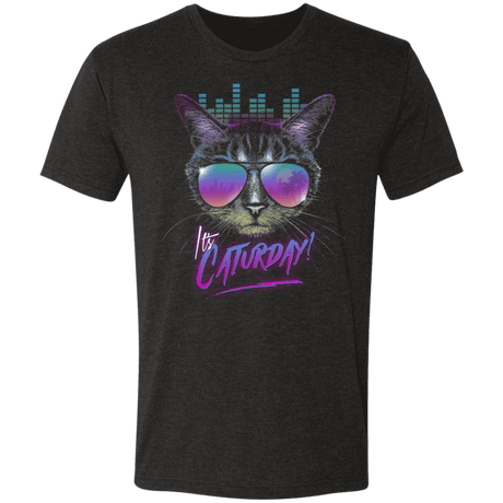 T-Shirts Vintage Black / S Caturday Men's Triblend T-Shirt