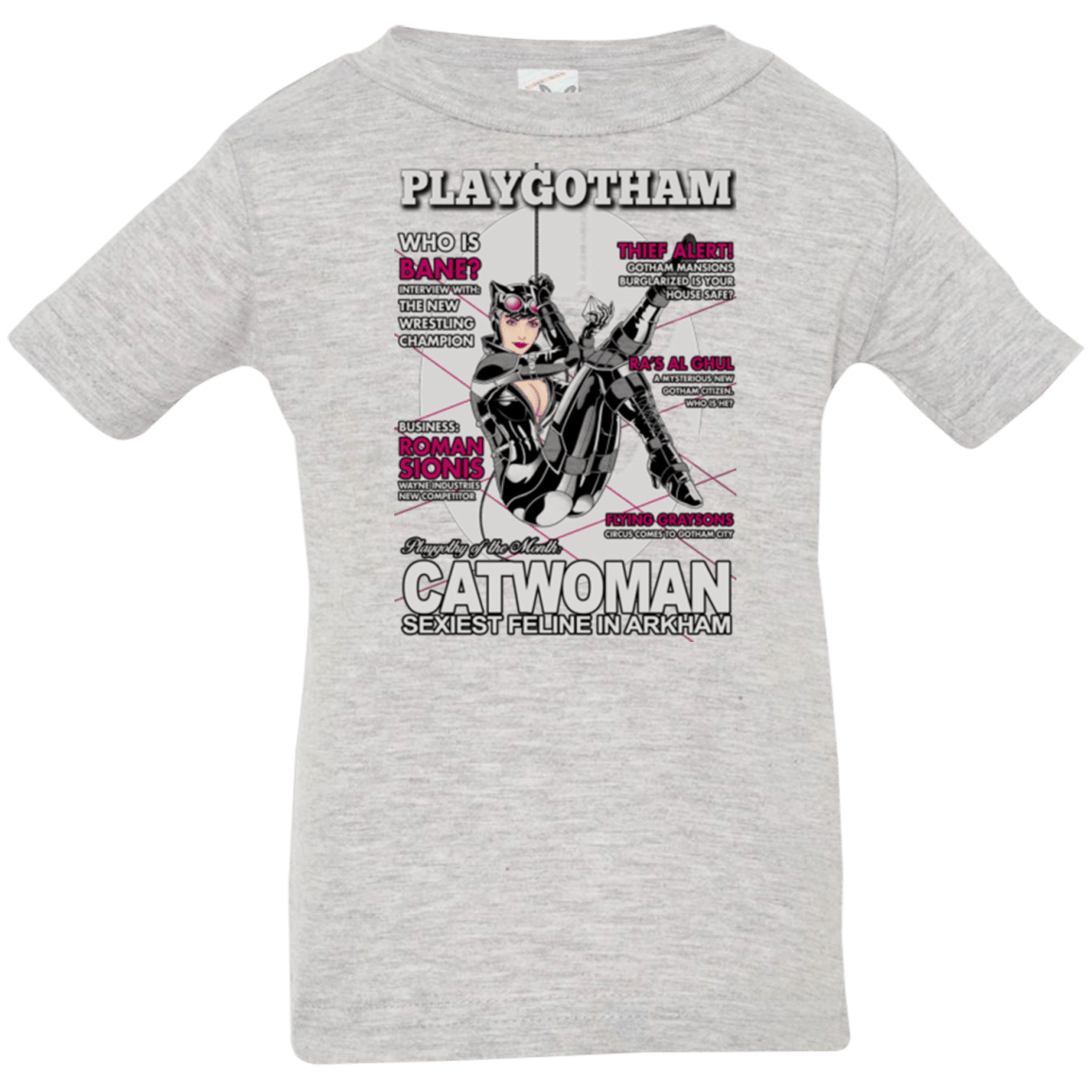 T-Shirts Heather / 6 Months Catwoman PlayGotham Infant Premium T-Shirt