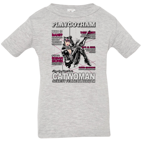T-Shirts Heather / 6 Months Catwoman PlayGotham Infant Premium T-Shirt