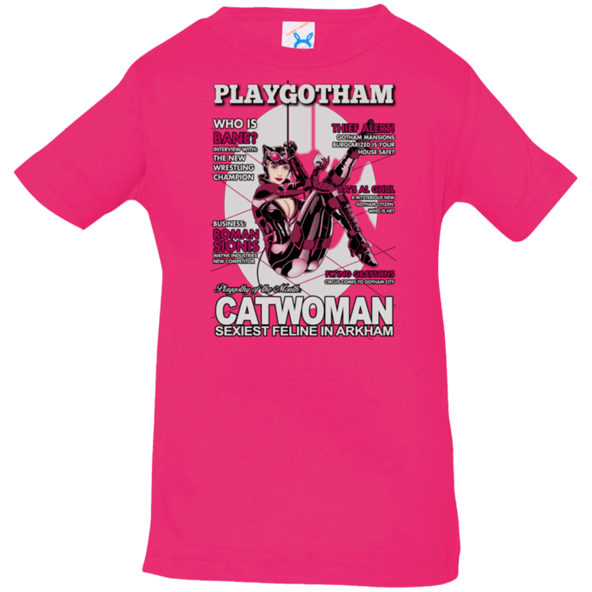 T-Shirts Hot Pink / 6 Months Catwoman PlayGotham Infant Premium T-Shirt