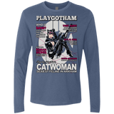 T-Shirts Indigo / Small Catwoman PlayGotham Men's Premium Long Sleeve