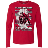 T-Shirts Red / Small Catwoman PlayGotham Men's Premium Long Sleeve