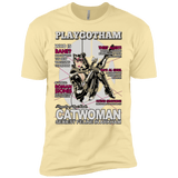 T-Shirts Banana Cream / X-Small Catwoman PlayGotham Men's Premium T-Shirt