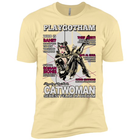 T-Shirts Banana Cream / X-Small Catwoman PlayGotham Men's Premium T-Shirt