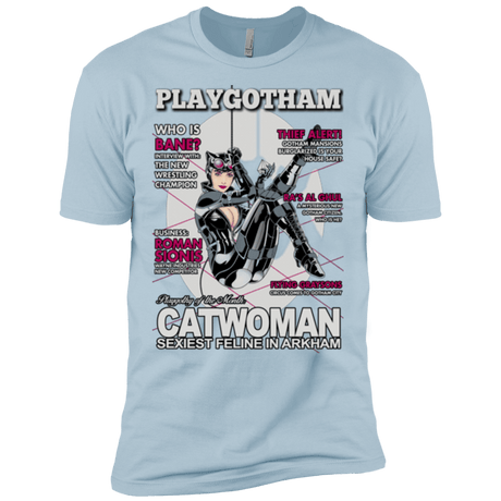 T-Shirts Light Blue / X-Small Catwoman PlayGotham Men's Premium T-Shirt