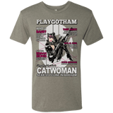 T-Shirts Venetian Grey / Small Catwoman PlayGotham Men's Triblend T-Shirt