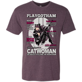 T-Shirts Vintage Purple / Small Catwoman PlayGotham Men's Triblend T-Shirt