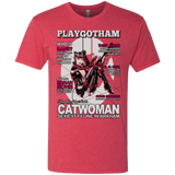 T-Shirts Vintage Red / Small Catwoman PlayGotham Men's Triblend T-Shirt