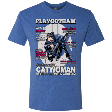 T-Shirts Vintage Royal / Small Catwoman PlayGotham Men's Triblend T-Shirt