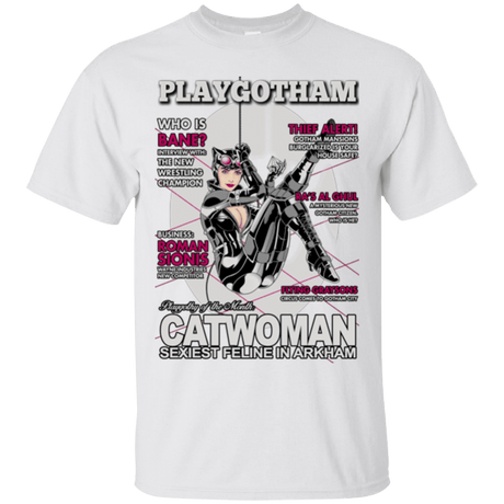 T-Shirts White / Small Catwoman PlayGotham T-Shirt
