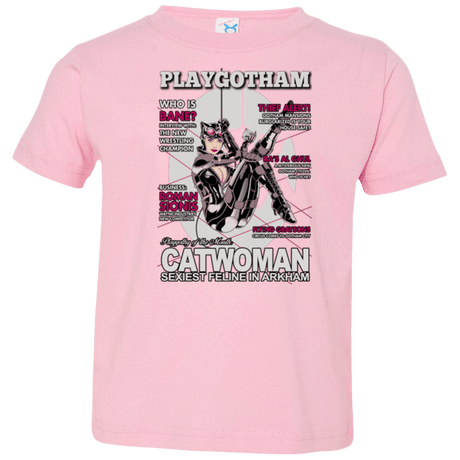 T-Shirts Pink / 2T Catwoman PlayGotham Toddler Premium T-Shirt