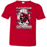 T-Shirts Red / 2T Catwoman PlayGotham Toddler Premium T-Shirt