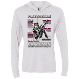 T-Shirts Heather White / X-Small Catwoman PlayGotham Triblend Long Sleeve Hoodie Tee