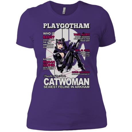 T-Shirts Purple / X-Small Catwoman PlayGotham Women's Premium T-Shirt