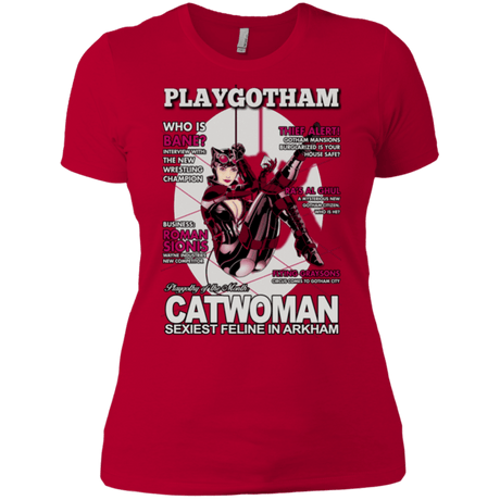 T-Shirts Red / X-Small Catwoman PlayGotham Women's Premium T-Shirt