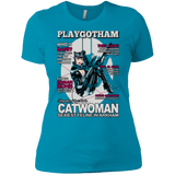 T-Shirts Turquoise / X-Small Catwoman PlayGotham Women's Premium T-Shirt