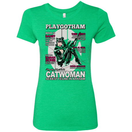 T-Shirts Envy / Small Catwoman PlayGotham Women's Triblend T-Shirt