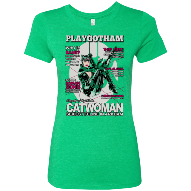 T-Shirts Envy / Small Catwoman PlayGotham Women's Triblend T-Shirt