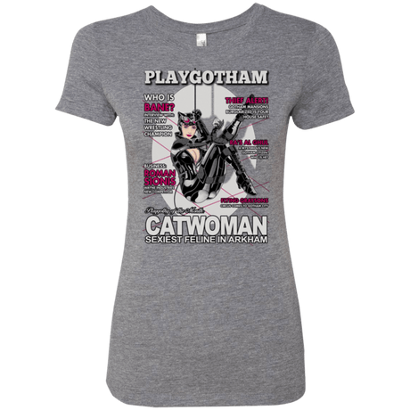 T-Shirts Premium Heather / Small Catwoman PlayGotham Women's Triblend T-Shirt