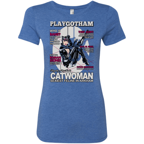 T-Shirts Vintage Royal / Small Catwoman PlayGotham Women's Triblend T-Shirt