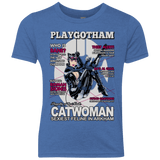 T-Shirts Vintage Royal / YXS Catwoman PlayGotham Youth Triblend T-Shirt