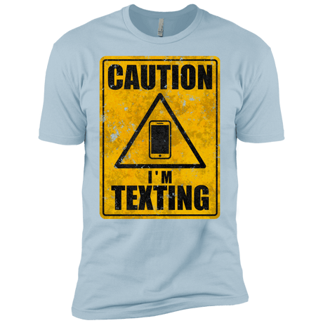 T-Shirts Light Blue / YXS Caution I'm Texting Boys Premium T-Shirt