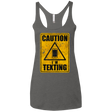 T-Shirts Premium Heather / X-Small Caution I'm Texting Women's Triblend Racerback Tank